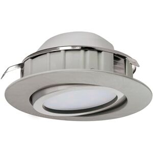 Eglo Pineda Led-inbouwspot, ledspot van kunststof, led-inbouwlamp in nikkel-mat, dimbaar, plat en draaibaar, Ø 8,4 cm Eglo Pineda Led-inbouwspot, ledspot van kunststof, led-inbouwlamp in nikkel-mat, dimbaar, plat en draaibaar, Ø 8,4 cm
