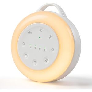 Carehabi Draagbare witte geluidsmachine met 24 rustgevende geluiden, nachtlampje, wit, voor baby's, met timer, nachtlampje en geheugenfunctie, voor kinderen en volwassenen Carehabi Draagbare witte geluidsmachine met 24 rustgevende geluiden, nachtlampje, wit, voor baby's, met timer, nachtlampje en geheugenfunctie, voor kinderen en volwassenen