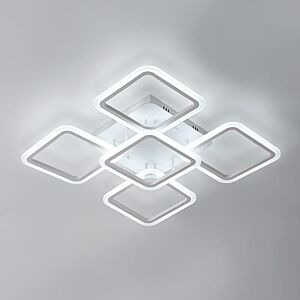 Osairous Comely LED Woonkamer Plafonnier, Ø60CM Moderne LED Plafondverlichting, 70W Binnen Acryl Plafondlamp voor Woonkamer Slaapkamer Koel Wit 6500K Osairous Comely LED Woonkamer Plafonnier, Ø60CM Moderne LED Plafondverlichting, 70W Binnen Acryl Plafondlamp voor Woonkamer Slaapkamer Koel Wit 6500K