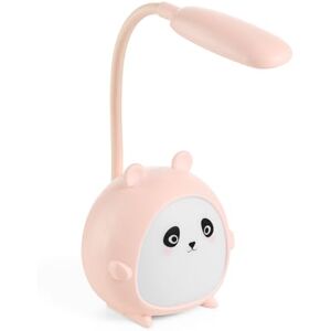 Back2Fun Oplaadbare ledlamp voor kinderen met flexibele hals en drie verlichtingsmodi, kinderdesign van Panda, 4 uur looptijd, roze Back2Fun Oplaadbare ledlamp voor kinderen met flexibele hals en drie verlichtingsmodi, kinderdesign van Panda, 4 uur looptijd, roze