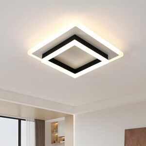Comely LED Plafondlamp Vierkant 30W 3300LM, 4500K Natuurlijk Wit, Moderne Plafondverlichting voor Slaapkamer, Eetkamer, Keuken, Gang Comely LED Plafondlamp Vierkant 30W 3300LM, 4500K Natuurlijk Wit, Moderne Plafondverlichting voor Slaapkamer, Eetkamer, Keuken, Gang