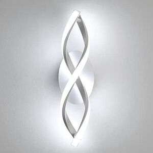 Comely LED-Binnenwandlamp, 16W 1800LM Moderne Wandlamp, 6000K Koud Licht, Gebogen Design Wandlamp voor Slaapkamer Woonkamer Trappen Gang Comely LED-Binnenwandlamp, 16W 1800LM Moderne Wandlamp, 6000K Koud Licht, Gebogen Design Wandlamp voor Slaapkamer Woonkamer Trappen Gang