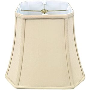 Royal Designs, Inc Royal Designs Square Cut Corner Bell Lamp Shade, Beige, 9 x 16 x 13 Royal Designs, Inc Royal Designs Square Cut Corner Bell Lamp Shade, Beige, 9 x 16 x 13
