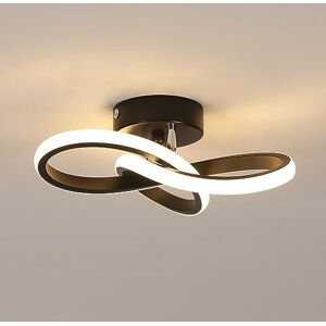 Toolight Comely LED Plafonnier, 22W 2500LM Klaverblad Design LED Plafondlamp, Moderne Zwarte Plafondlamp voor Gang Keuken Slaapkamer Badkamer, Warm Wit 3000K, Diameter 25cm Toolight Comely LED Plafonnier, 22W 2500LM Klaverblad Design LED Plafondlamp, Moderne Zwarte Plafondlamp voor Gang Keuken Slaapkamer Badkamer, Warm Wit 3000K, Diameter 25cm