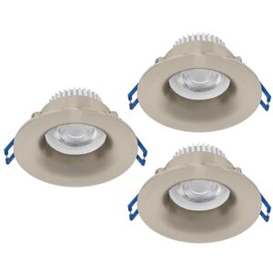 Eglo 3-delige set inbouwspots Salabate, Ø 8,8 cm, badkamer plafondspots, aluminium zilver, warmwit, neutraalwit, koudwit, IP65 Eglo 3-delige set inbouwspots Salabate, Ø 8,8 cm, badkamer plafondspots, aluminium zilver, warmwit, neutraalwit, koudwit, IP65