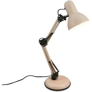 Briloner Bureaulamp met snoerschakelaar, draaibaar, E14, max. 25W, tafellamp, lamp, bedlamp, decoratief, bureaulamp, leeslamp bed, 15,5x53 cm, beige Briloner Bureaulamp met snoerschakelaar, draaibaar, E14, max. 25W, tafellamp, lamp, bedlamp, decoratief, bureaulamp, leeslamp bed, 15,5x53 cm, beige