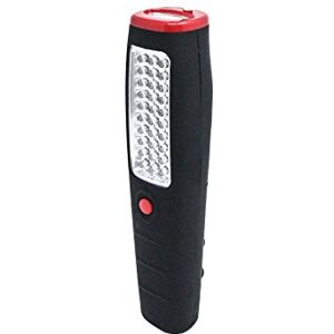 Electraline 58063 Lumina werklamp, 30 + 7 leds, zwart/rood Electraline 58063 Lumina werklamp, 30 + 7 leds, zwart/rood