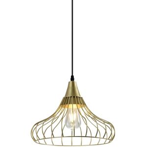 GTV Hanglamp LOTTE, plafondlamp, 2646, AC220-240V, 50/60Hz, 1*E27, IP20, DIAMETER 33 cm, enkel, goud GTV Hanglamp LOTTE, plafondlamp, 2646, AC220-240V, 50/60Hz, 1*E27, IP20, DIAMETER 33 cm, enkel, goud