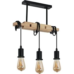 Toolight Industriële Hanglamp, Houten Plafondlamp, E27 Verstelbare Vintage Hanglamp, Geschikt voor Woonkamer Keuken Slaapkamer (Lamp niet Inbegrepen) Toolight Industriële Hanglamp, Houten Plafondlamp, E27 Verstelbare Vintage Hanglamp, Geschikt voor Woonkamer Keuken Slaapkamer (Lamp niet Inbegrepen)