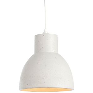 LUSSIOL Studio Block 25 wit, beton-hanglamp, 60 W, wit, ø 25 x H 25 cm LUSSIOL Studio Block 25 wit, beton-hanglamp, 60 W, wit, ø 25 x H 25 cm