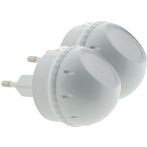 Otio Set Van Twee 360° Verstelbare LED Nachtlampen Milieuvriendelijk Met LED Technologie Laag Energieverbruik Praktisch Voor Kinderkamer Of Gang Wit Otio Set Van Twee 360° Verstelbare LED Nachtlampen Milieuvriendelijk Met LED Technologie Laag Energieverbruik Praktisch Voor Kinderkamer Of Gang Wit