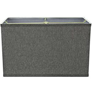 Aspen Creative 36007 Transitional Rectangular Hardback Shape Spider Construction Lamp Shade in Grey, (8+16)"Top x (8+16)"Bottom x 10"Height Aspen Creative 36007 Transitional Rectangular Hardback Shape Spider Construction Lamp Shade in Grey, (8+16)"Top x (8+16)"Bottom x 10"Height