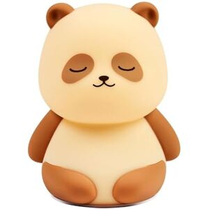 Nattou Nachtlampen Led-panda nachtlampje van siliconen 2 helderheidsniveaus BPA-vrij 12 cm siliconen beige Nattou Nachtlampen Led-panda nachtlampje van siliconen 2 helderheidsniveaus BPA-vrij 12 cm siliconen beige