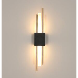 Comely LED Binnenmuurlamp, 10W Moderne LED-Muurlamp, Lange Acrylmuurlamp voor Slaapkamer Woonkamer Gang Trap, Warm Wit 3000K (Goud+Zwart) Comely LED Binnenmuurlamp, 10W Moderne LED-Muurlamp, Lange Acrylmuurlamp voor Slaapkamer Woonkamer Gang Trap, Warm Wit 3000K (Goud+Zwart)