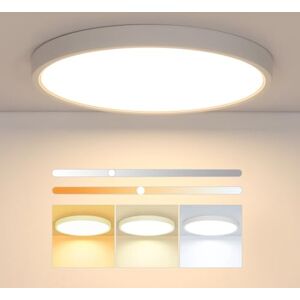 Osairous dimbare plafondlampen, Ø30cm 24W LED-plafondlamp, plafondlamp slaapkamer IP44, 3000K-6500K 2160 LM plafondlamp voor keuken, slaapkamer, gang, badkamer, woonkamer Osairous dimbare plafondlampen, Ø30cm 24W LED-plafondlamp, plafondlamp slaapkamer IP44, 3000K-6500K 2160 LM plafondlamp voor keuken, slaapkamer, gang, badkamer, woonkamer