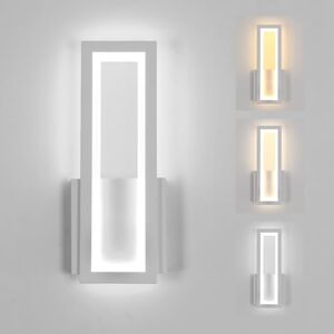 Osairous Comely Binnen LED Wandlamp, 16W 1800LM Moderne Witte Acryl Wandlamp, Muurlamp 3000K/4500K/6500K voor Slaapkamer, Woonkamer, Gang, Trap, 32CM Osairous Comely Binnen LED Wandlamp, 16W 1800LM Moderne Witte Acryl Wandlamp, Muurlamp 3000K/4500K/6500K voor Slaapkamer, Woonkamer, Gang, Trap, 32CM
