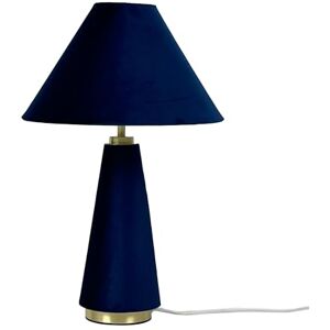 Relaxdays tafellamp, fluwelen kap, metalen voet, E14, H 47x30 cm, nachtlamp met kabel, donkerblauw/goud Relaxdays tafellamp, fluwelen kap, metalen voet, E14, H 47x30 cm, nachtlamp met kabel, donkerblauw/goud