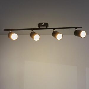 M Ledme Plafondlamp serie Black 4 spots GU10 voor droog gebruik binnenshuis IP20, lamp niet inbegrepen, geschikt voor badkamer, woonkamer, slaapkamer en keuken M Ledme Plafondlamp serie Black 4 spots GU10 voor droog gebruik binnenshuis IP20, lamp niet inbegrepen, geschikt voor badkamer, woonkamer, slaapkamer en keuken