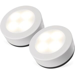 EMOS LED-nachtlampje 2 stuks met kleefpads 2x oriëntatielicht op batterijen (elk 3x AAA), voor kinderen en senioren Druklamp om op te plakken Helderheid 15 lm, lichtbereik 3 m wit EMOS LED-nachtlampje 2 stuks met kleefpads 2x oriëntatielicht op batterijen (elk 3x AAA), voor kinderen en senioren Druklamp om op te plakken Helderheid 15 lm, lichtbereik 3 m wit