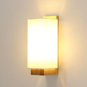 Toolight Comely Wandlamp Binnen Hout, Wandlamp met Stoffen Lampenkap E27, Wandverlichting voor Slaapkamer, Gang, Trap, Woonkamer, Rechthoek, Zonder Lamp Toolight Comely Wandlamp Binnen Hout, Wandlamp met Stoffen Lampenkap E27, Wandverlichting voor Slaapkamer, Gang, Trap, Woonkamer, Rechthoek, Zonder Lamp