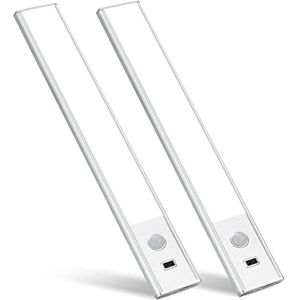XADITON 44-LED bewegingssensor kastverlichting,draadloze USB oplaadbare keuken nachtverlichting, batterij-aangedreven licht, uniform licht voor kledingkast, kast, kast (wit licht)-2pack XADITON 44-LED bewegingssensor kastverlichting,draadloze USB oplaadbare keuken nachtverlichting, batterij-aangedreven licht, uniform licht voor kledingkast, kast, kast (wit licht)-2pack