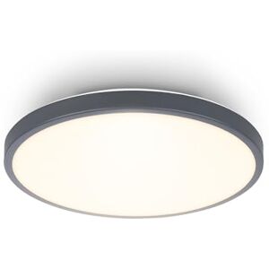 Briloner Led-plafondlamp met decoratief paneel, warm wit licht, 10 W, 1200 lm, kroonluchter woonkamer, slaapkamer, plafondlamp, keuken, 24 x 6 cm, antraciet Briloner Led-plafondlamp met decoratief paneel, warm wit licht, 10 W, 1200 lm, kroonluchter woonkamer, slaapkamer, plafondlamp, keuken, 24 x 6 cm, antraciet