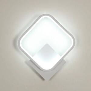 Osairous Comely Binnenwandlamp, 17W 1912LM Vierkante Moderne Wandlampen, Aluminium Muurlamp Koel Wit 6500K voor Slaapkamer Woonkamer Badkamer Trap, Wit Osairous Comely Binnenwandlamp, 17W 1912LM Vierkante Moderne Wandlampen, Aluminium Muurlamp Koel Wit 6500K voor Slaapkamer Woonkamer Badkamer Trap, Wit