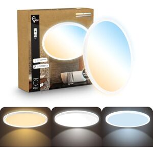 B.K.Licht LED Paneel plat met afstandsbediening, dimbaar, indirecte verlichting, CCT van warmwit tot daglichtwit, IP44 spatwaterdicht, plafondlamp, badkamerlamp, lampen plafond, 42 x 3 cm, wit B.K.Licht LED Paneel plat met afstandsbediening, dimbaar, indirecte verlichting, CCT van warmwit tot daglichtwit, IP44 spatwaterdicht, plafondlamp, badkamerlamp, lampen plafond, 42 x 3 cm, wit