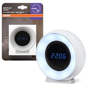 OSRAM NIGHTLUX Digitale klok & nachtlampje met sensor, 0,3 W, 5 lm, werkt op batterijen, USB-oplaadkabel, kleurwisselfunctie voor wit licht, eenvoudige montage, alleen geschikt voor binnenruimtes (ook OSRAM NIGHTLUX Digitale klok & nachtlampje met sensor, 0,3 W, 5 lm, werkt op batterijen, USB-oplaadkabel, kleurwisselfunctie voor wit licht, eenvoudige montage, alleen geschikt voor binnenruimtes (ook