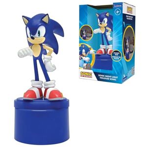 Lexibook , Sega Sonic The Hedgehog, led-nachtlampje voor kinderkamer, zacht licht, werkt op batterijen, blauw, NLJ01SNLXB Lexibook , Sega Sonic The Hedgehog, led-nachtlampje voor kinderkamer, zacht licht, werkt op batterijen, blauw, NLJ01SNLXB