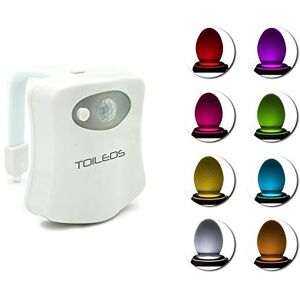 tempo di saldi LED-licht voor toilet 8 kleuren RGB-verlichting badkamer met schemersensor tempo di saldi LED-licht voor toilet 8 kleuren RGB-verlichting badkamer met schemersensor