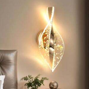 Comely 12W Moderne Wandlamp, 3 Temperaturen LED-Bedlampjes 3000K/4500K/6500K in Goudkleurig Acryl, 2000LM LED-Wandlamp voor Gang, Slaapkamer, Woonkamer Comely 12W Moderne Wandlamp, 3 Temperaturen LED-Bedlampjes 3000K/4500K/6500K in Goudkleurig Acryl, 2000LM LED-Wandlamp voor Gang, Slaapkamer, Woonkamer