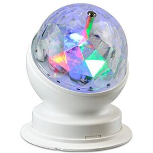 X4-LIFE LED discobal mini partylicht voor woonruimtes en kinderkamer roterend, RGB X4-LIFE LED discobal mini partylicht voor woonruimtes en kinderkamer roterend, RGB