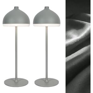 LuminexDesigns Set van 2 draadloze tafellampen in olifantengrijs, modern en stijlvol, voor woonkamer of leesruimte LuminexDesigns Set van 2 draadloze tafellampen in olifantengrijs, modern en stijlvol, voor woonkamer of leesruimte