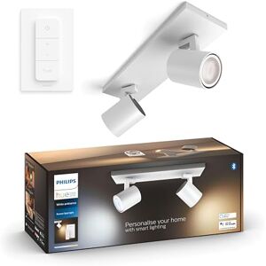 Philips White Ambiance Runner 2 spots, wit, 2 x 5 W GU10 incl. dimmer, dimbaar, bestuurbaar via app, compatibel met Amazon Alexa (Echo, Echo Dot) Philips White Ambiance Runner 2 spots, wit, 2 x 5 W GU10 incl. dimmer, dimbaar, bestuurbaar via app, compatibel met Amazon Alexa (Echo, Echo Dot)