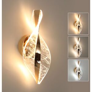 Comely Moderne Wandlamp, Goud 3 Temperaturen LED-Wandlamp 3000K 4500K/6500K 12W 2000LM voor Gang, Slaapkamer Comely Moderne Wandlamp, Goud 3 Temperaturen LED-Wandlamp 3000K 4500K/6500K 12W 2000LM voor Gang, Slaapkamer