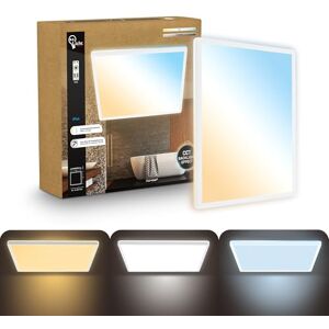 B.K.Licht LED Paneel plat met afstandsbediening, dimbaar, indirecte verlichting, CCT van warmwit tot daglichtwit, IP44 spatwaterdicht, plafondlamp, badkamerlamp, lampen plafond, 42x42x3 cm, wit B.K.Licht LED Paneel plat met afstandsbediening, dimbaar, indirecte verlichting, CCT van warmwit tot daglichtwit, IP44 spatwaterdicht, plafondlamp, badkamerlamp, lampen plafond, 42x42x3 cm, wit