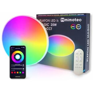 M mimotec M Ledme Dimbare led-plafondlamp, 72 W, 510 mm, licht met kleurveranderende muziek, RGB+CCT, met luidspreker, Bluetooth, afstandsbediening en app, geschikt voor badkamer, slaapkamer, LM6620 M mimotec M Ledme Dimbare led-plafondlamp, 72 W, 510 mm, licht met kleurveranderende muziek, RGB+CCT, met luidspreker, Bluetooth, afstandsbediening en app, geschikt voor badkamer, slaapkamer, LM6620