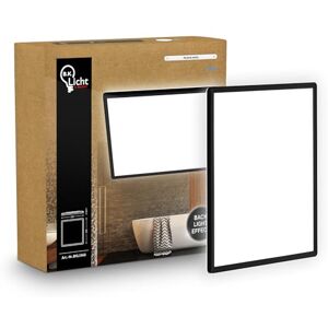 B.K.Licht LED Paneel plat met indirecte verlichting, neutraal wit licht, IP44 spatwaterdicht, plafondlamp, badkamerlamp, lampen plafond voor woon- en keukenruimtes, 29 x 29 x 3 cm, zwart B.K.Licht LED Paneel plat met indirecte verlichting, neutraal wit licht, IP44 spatwaterdicht, plafondlamp, badkamerlamp, lampen plafond voor woon- en keukenruimtes, 29 x 29 x 3 cm, zwart
