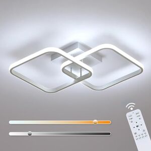 Osairous Comely Dimbare LED Plafonnier 64CM, 50W 5625LM Moderne Woonkamer Plafondlamp, LED Plafondlamp met Afstandsbediening 3000K-6500K, Vierkante Acryl Plafondlamp voor Slaapkamer Keuken Gang Osairous Comely Dimbare LED Plafonnier 64CM, 50W 5625LM Moderne Woonkamer Plafondlamp, LED Plafondlamp met Afstandsbediening 3000K-6500K, Vierkante Acryl Plafondlamp voor Slaapkamer Keuken Gang