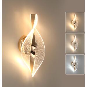 Comely Moderne Wandlamp, Goud 3 Temperaturen LED-Bedlampjes 3000K/4500K/6500K in Acryl, 12W 2000LM LED-Wandlamp voor Gang, Slaapkamer, Woonkamer Comely Moderne Wandlamp, Goud 3 Temperaturen LED-Bedlampjes 3000K/4500K/6500K in Acryl, 12W 2000LM LED-Wandlamp voor Gang, Slaapkamer, Woonkamer