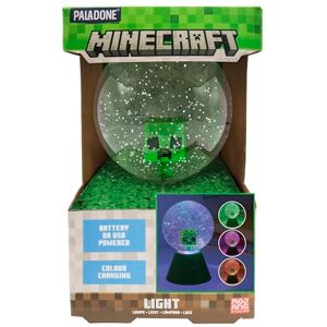 Paladone Minecraft Creeper led-glitterbal, officieel gelicentieerde kleurveranderende led-sneeuwbol voor kinderen en tieners, gamingartikelen, compact ontwerp, groen Paladone Minecraft Creeper led-glitterbal, officieel gelicentieerde kleurveranderende led-sneeuwbol voor kinderen en tieners, gamingartikelen, compact ontwerp, groen
