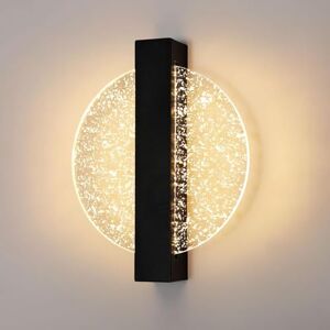 Comely Dimbare LED Wandlamp 12W, Moderne Indoor Aluminium Wandlamp, Zwarte Ronde Acryl Indoor Wandlamp voor Woonkamer, Slaapkamer, Trap, Hal, 3000K-6500K Comely Dimbare LED Wandlamp 12W, Moderne Indoor Aluminium Wandlamp, Zwarte Ronde Acryl Indoor Wandlamp voor Woonkamer, Slaapkamer, Trap, Hal, 3000K-6500K