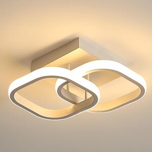 Osairous LED Plafondlamp, 22W 2550LM LED Plafondlamp Moderne, Vierkante Witte Plafondverlichting, Acryl Woonkamer Kroonluchter voor Slaapkamer Gang Keuken Badkamer, Warm Wit 3000K, 29CM Osairous LED Plafondlamp, 22W 2550LM LED Plafondlamp Moderne, Vierkante Witte Plafondverlichting, Acryl Woonkamer Kroonluchter voor Slaapkamer Gang Keuken Badkamer, Warm Wit 3000K, 29CM