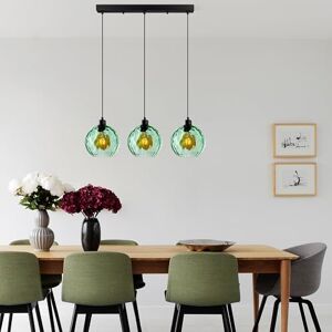 Opviq Elegante groene kroonluchter, verstelbare hoogte 40-120 cm, metalen behuizing, 3 x E27 stopcontacten, 70 x 20 x 120 cm, perfect voor moderne woonruimtes, IP20 Opviq Elegante groene kroonluchter, verstelbare hoogte 40-120 cm, metalen behuizing, 3 x E27 stopcontacten, 70 x 20 x 120 cm, perfect voor moderne woonruimtes, IP20