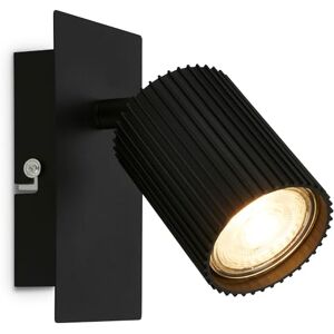 Briloner – Binnen wandlamp kantelbaar, GU10 fitting, max 9 W, muurlamp, wandlamp woonkamer, slaapkamer wandlampje, overloop, leeslamp, 13 x 8 x 9 cm, Zwart Briloner – Binnen wandlamp kantelbaar, GU10 fitting, max 9 W, muurlamp, wandlamp woonkamer, slaapkamer wandlampje, overloop, leeslamp, 13 x 8 x 9 cm, Zwart