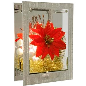 Flair Flower Gedecoreerd decoratief object van glas met LED-licht, mini kerstster, engelenhaar, dennengroen, lamp, sfeerlicht, kerstdecoratie, 3D-afbeelding, decoratie, Kerstmis, tafeldecoratie, ornamenten, Flair Flower Gedecoreerd decoratief object van glas met LED-licht, mini kerstster, engelenhaar, dennengroen, lamp, sfeerlicht, kerstdecoratie, 3D-afbeelding, decoratie, Kerstmis, tafeldecoratie, ornamenten,