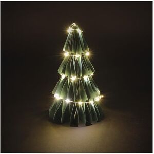 EMOS Led-dennenboom van papier, 15 cm opvouwbare papieren boom, lichtketting 35 leds, warm wit 6/18 uur timer, werkt op batterijen (2x AA) levensduur 10.000 uur voor binnen groen EMOS Led-dennenboom van papier, 15 cm opvouwbare papieren boom, lichtketting 35 leds, warm wit 6/18 uur timer, werkt op batterijen (2x AA) levensduur 10.000 uur voor binnen groen