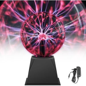 Comely Plasma Bol Lamp 6 Inch, Aanraakgevoelig en Geluidsgevoelig Magische Plasma Bol voor Feesten, Decoraties, Kerstcadeaus Comely Plasma Bol Lamp 6 Inch, Aanraakgevoelig en Geluidsgevoelig Magische Plasma Bol voor Feesten, Decoraties, Kerstcadeaus