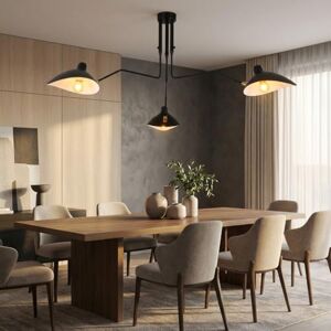 B·LED BARCELONA LED Design Plafondlamp “Muller” 3xE27 – Vintage Industriële Hanglamp, Verstelbare Armen, Aluminium Zwart, Kantelbare Kappen voor Keuken Woonkamer Eetkamer B·LED BARCELONA LED Design Plafondlamp “Muller” 3xE27 – Vintage Industriële Hanglamp, Verstelbare Armen, Aluminium Zwart, Kantelbare Kappen voor Keuken Woonkamer Eetkamer